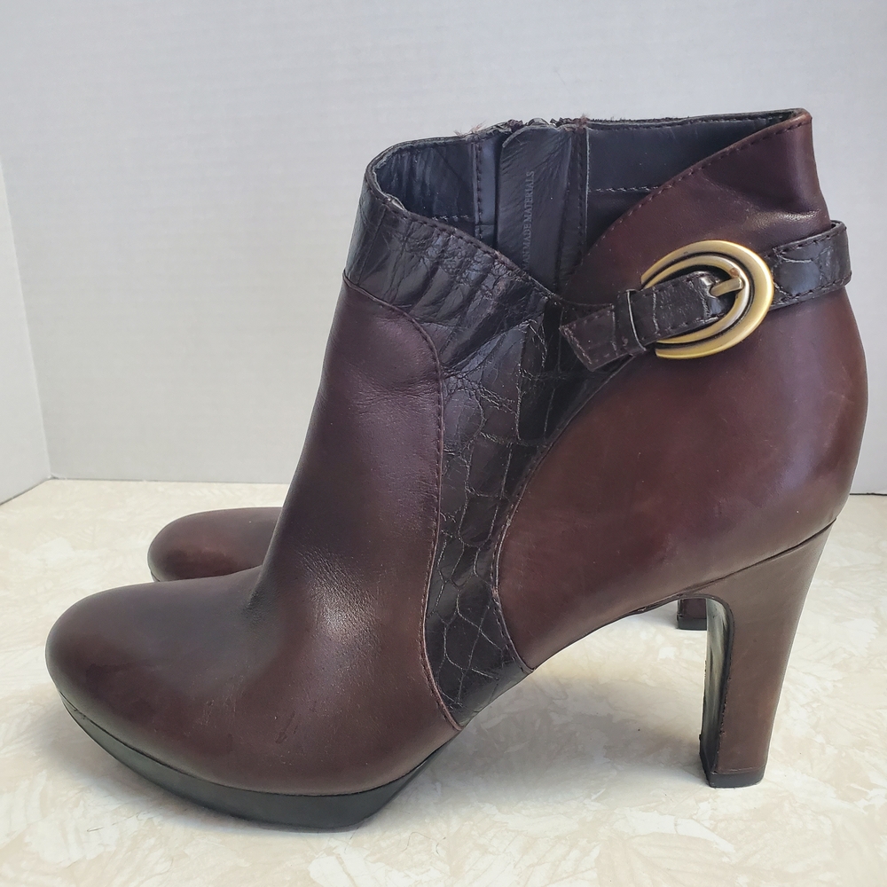 Naturalizer Dark Brown Ankle Booties